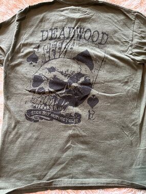 Deadwood Sick Boy Motorcycle Tee, size S.